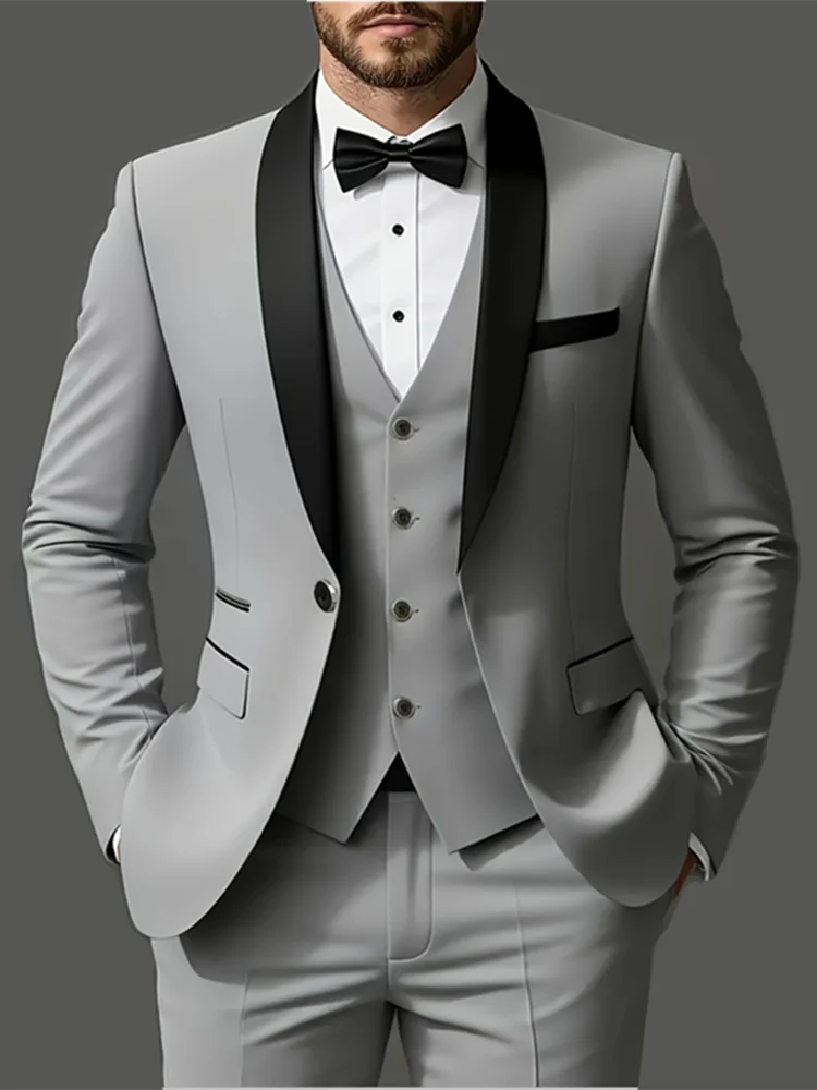 Ensemble de costume 3 pièces veste + gilet + pantalon