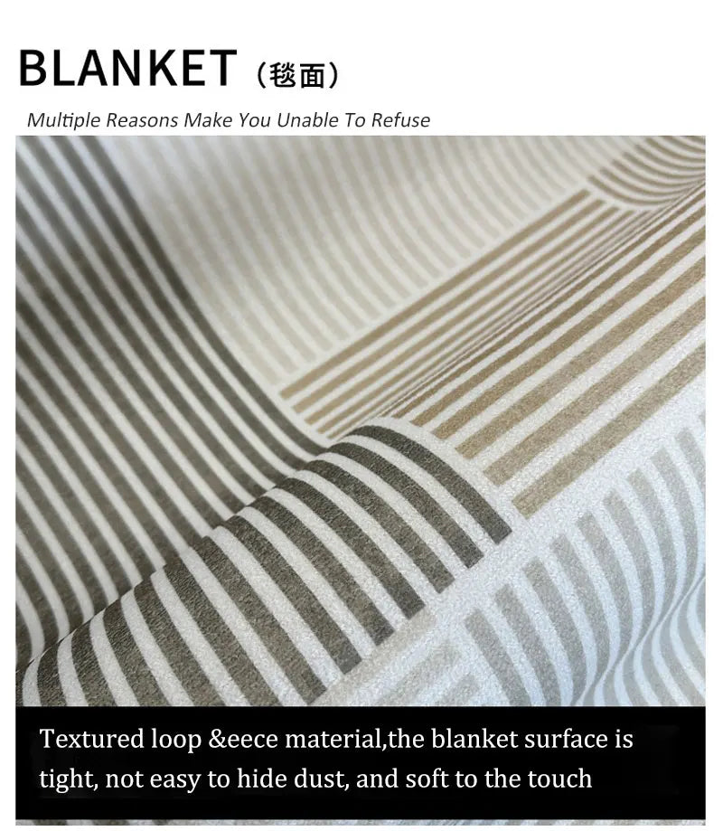 Modern Colorful Geometric striped Bedside carpet Non-Slip Rug Polyester Floor Carpet 160x230cm Large Mat for Living Room Bedroom