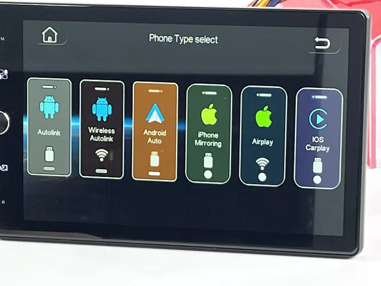 ESSGOO 10.4" Car Stereo Single DIN Wireless CarPlay Android Auto Rotatable Touch Screen Bluetooth GPS Nav Radio Player Head Unit