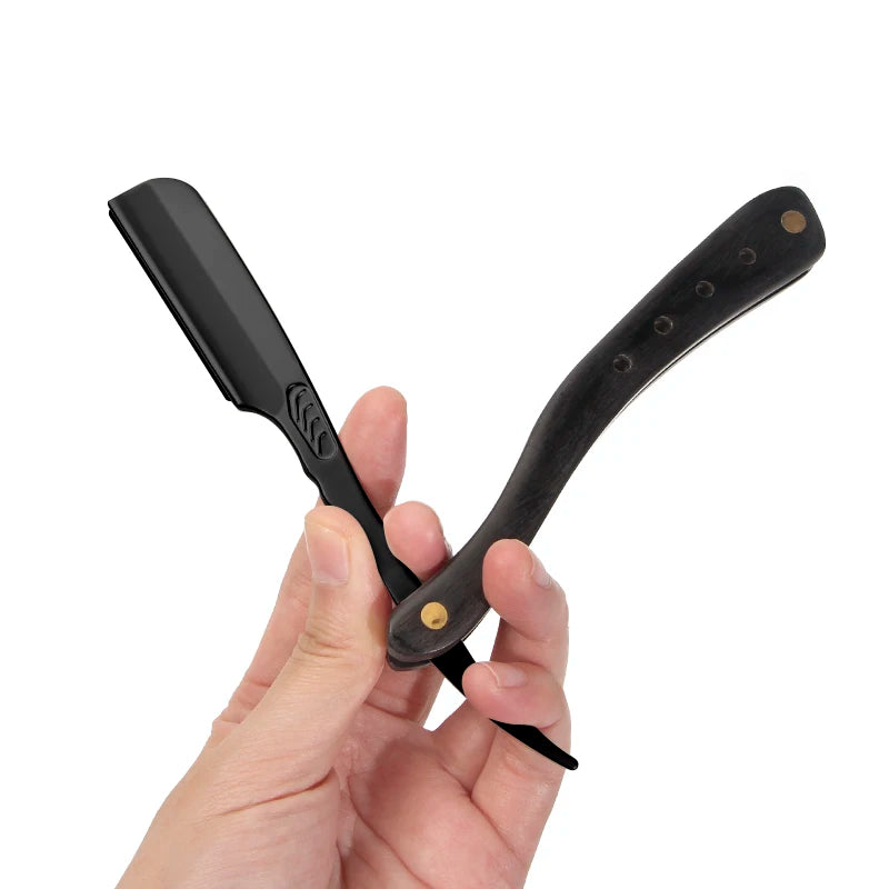 Rasoir à cheveux Pliant Lames remplaçables Couteau de rasage Acier inoxydable