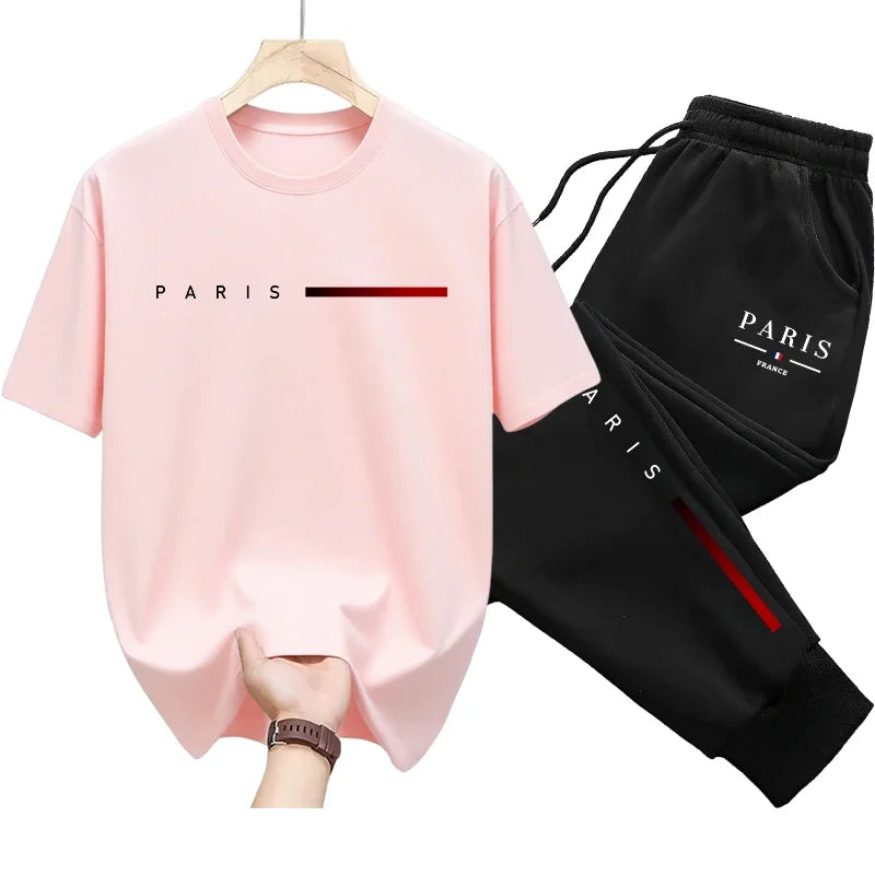 Ensemble 2 pièces Pantalon & T-shirt de survêtement PARIS Collection 2025