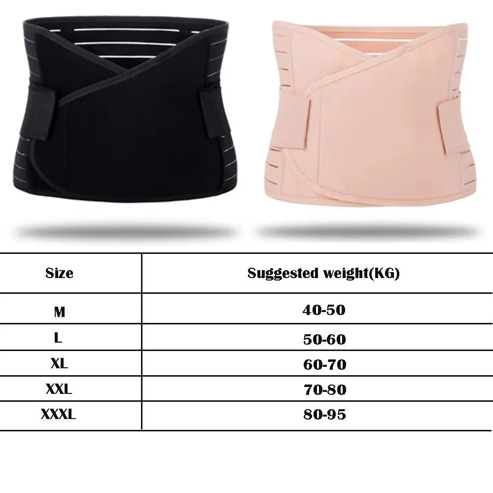 Memory Soft Rubber Bone Corset Postpartum Breathable High Fit Belly Band Adjustable Pregnant Tummy Belly Belt Wrap for Women