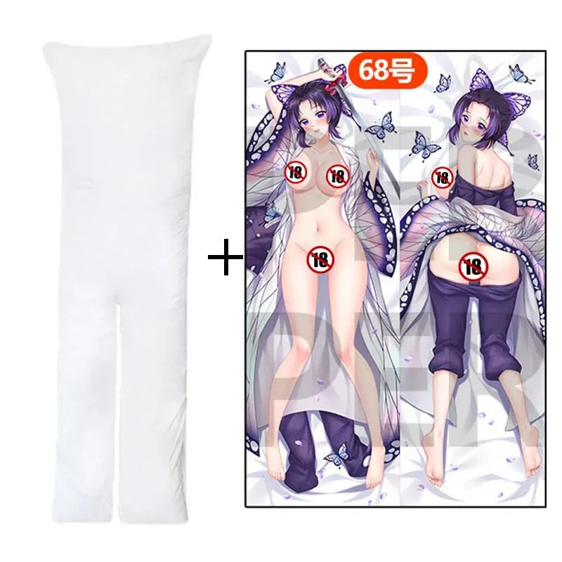 Custom Design Dakimakura Cotton Filled Anime Waifu Sexy Girl Body Pillow Split Leg with Hole for Onahole Genshin Hutao