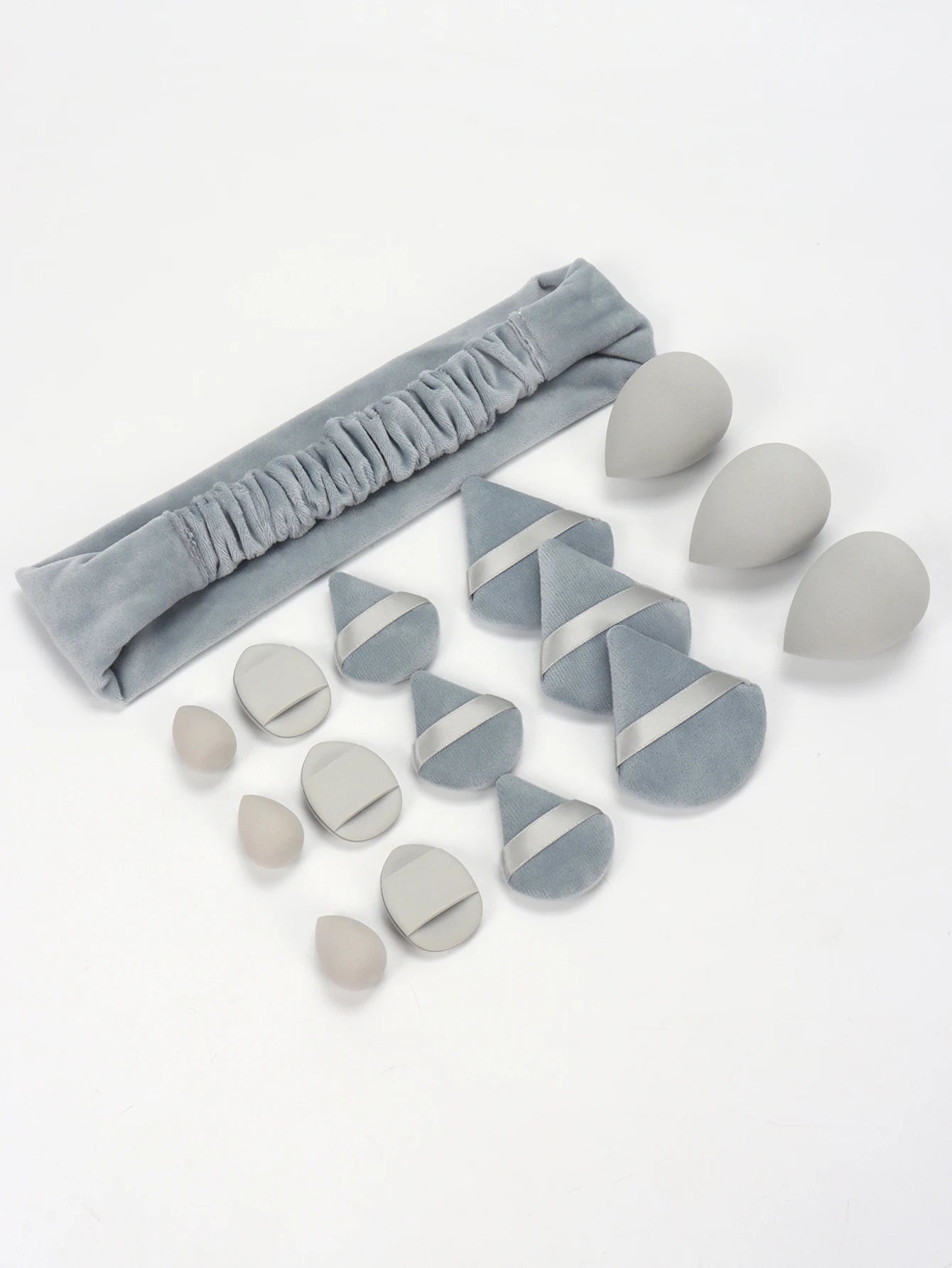 Casual Hairband 16-Piece Set, Face Wash, Facial Cleansing, Makeup Removal, Travel, Suitable for All Skin Types