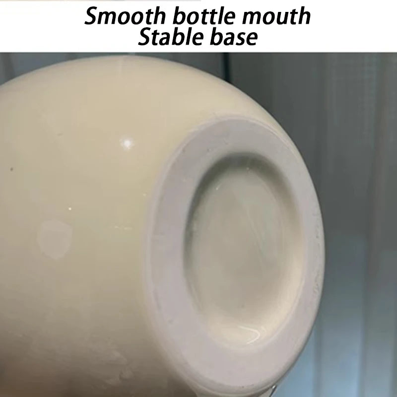 Vintage White Ceramic Vase Flowers Dining Table Wedding Living Room Flowers Bottle Aesthetic Elegant Ornaments Vases Home Decor