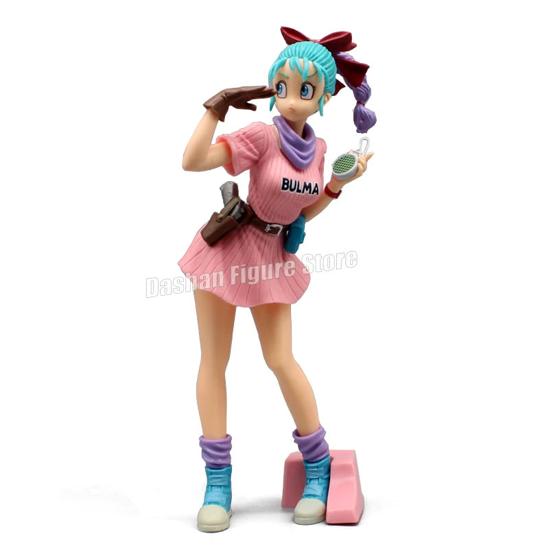 Dragon Ball Z Figures Glitter & Glamours Bulma Action Figure PVC Anime Model 26cm Tenkaichi Budokai Bulma Ornaments Toys Gifts