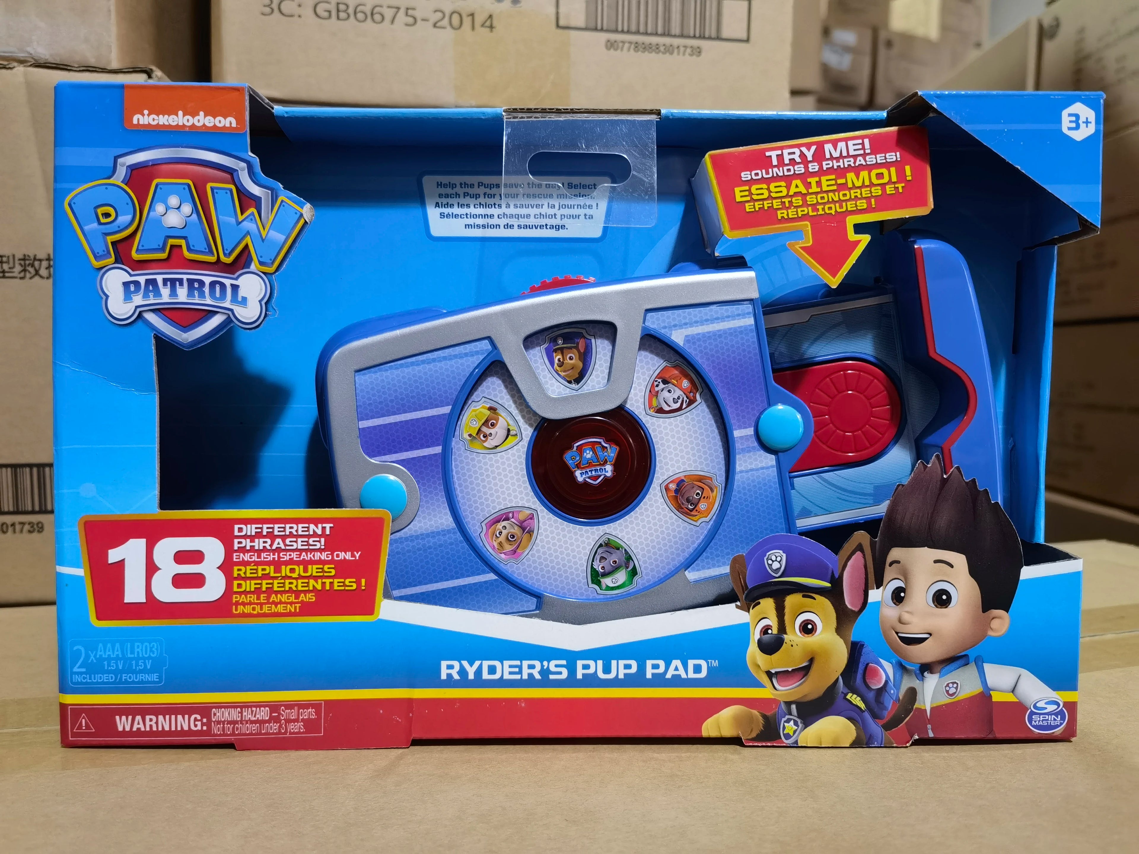 Original PAW Patrol Ryder Pup Pad Tablet Mission Launcher Rescue Team Dog Calling Pad Kids Toys Cosplay Sounding Toys Anime Doll
