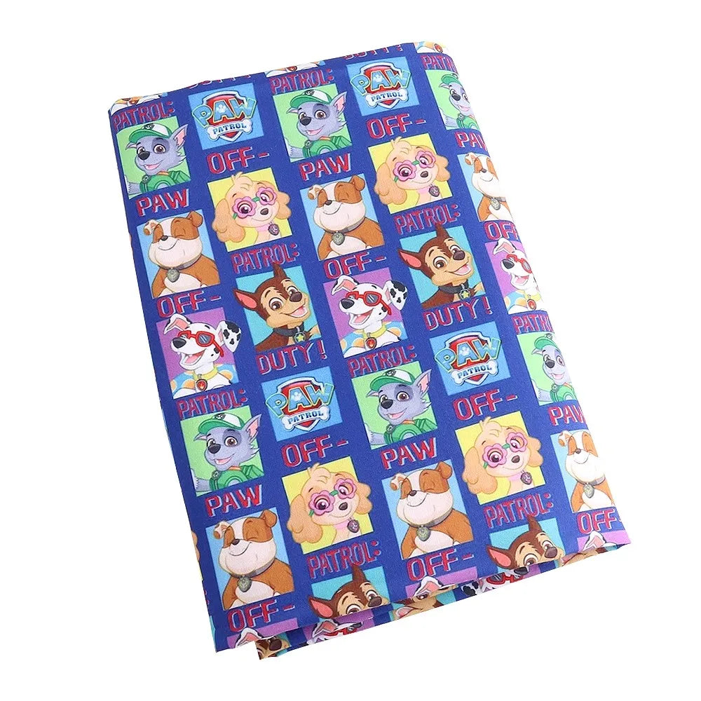 Paw Patrol Polyester Cotton Fabric Sewing Material For Clothes Dress Decor DIY Patchwork Quilting Material