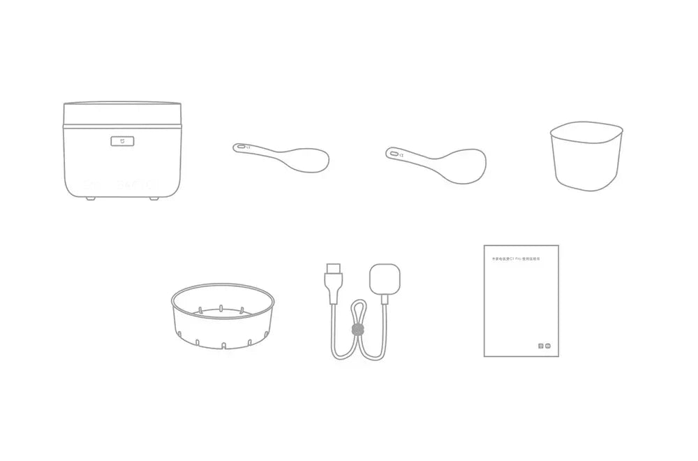 Xiaomi Mijia Rice Cooker C1 Pro 4L 860W, 28-Min Fast Cook 24H Preset Black Crystal Non-Stick Pot Top Touch Control Warmer