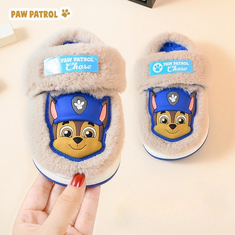 PAW Patrol Chase Kids Warm Slippers Anime Boy Girl Indoor Non-slip House Slides Cartoon Soft Comfortable Plush Slippers Gifts