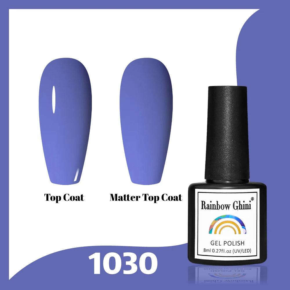 Gel Vernis à ongles semis permanents Paillettes 8Ml 150 couleurs