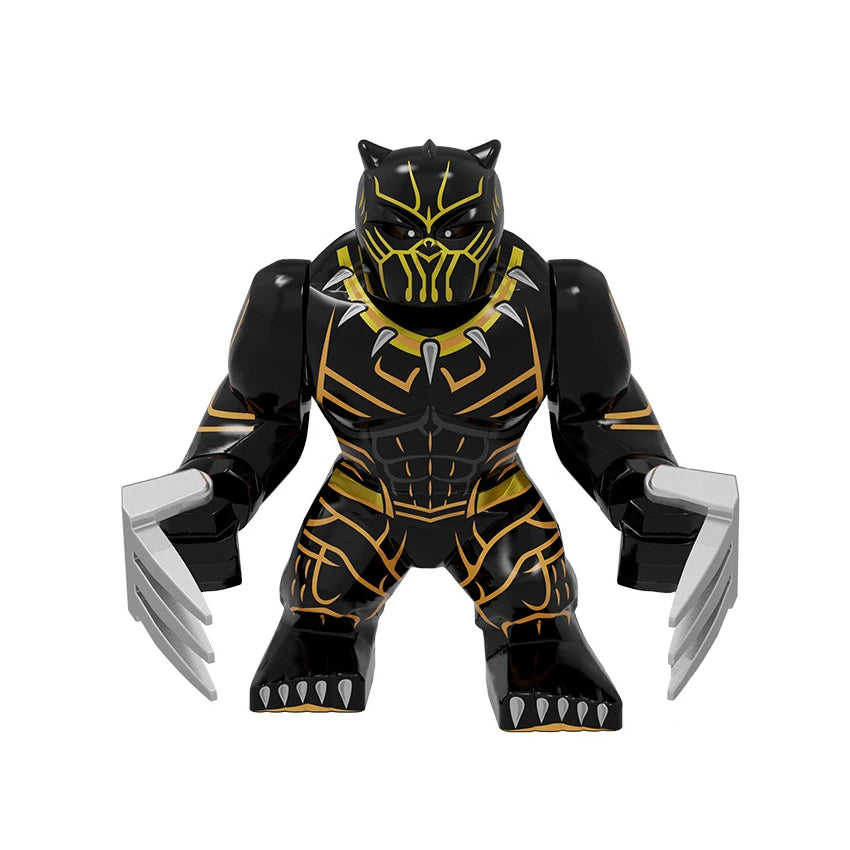 Hot Marvel movie Avengers DIY superhero 3D model character set building block assembly toy children's birthday gift boy girl