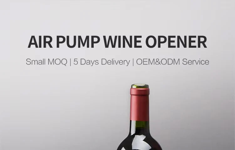 Portable Handheld 2-in-1 Air Pressure Wine Opener with Air Pump And Cork Remover Foil Cutter Compact Desktop Cicerone for Party