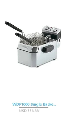 13Lbs Electric Commercial Deep Fryer Timer Drain Stainless Steel 6L Countertop Fryer Adjustable Temperature Oil Recycling