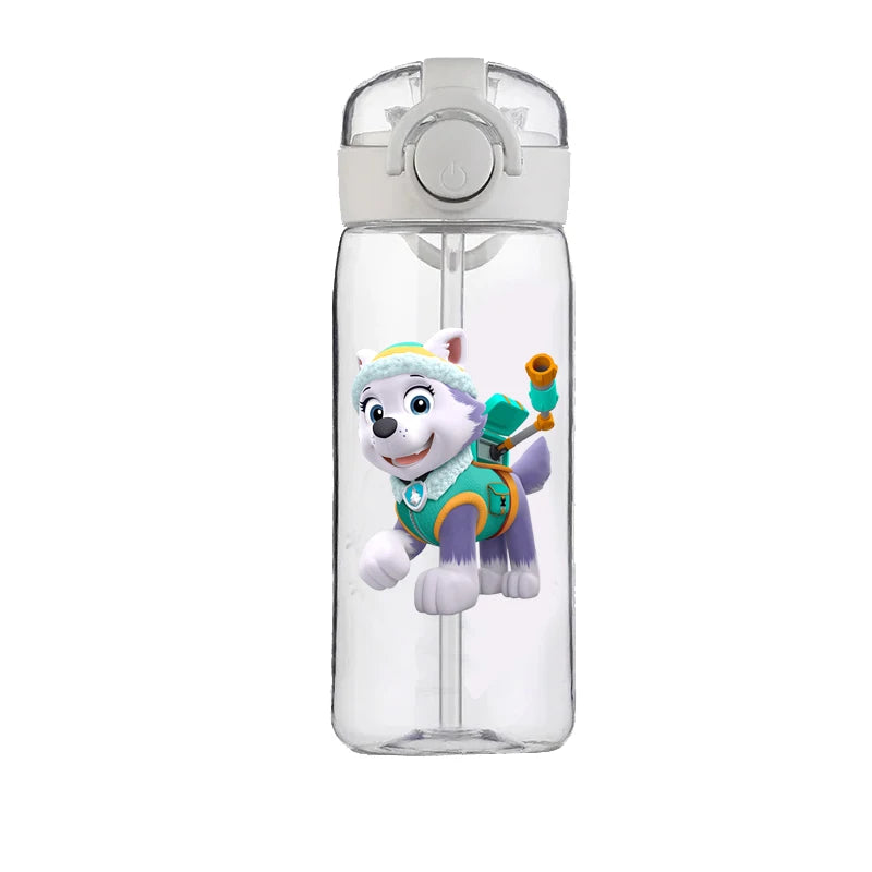 PAW Patrol Chase Cup Clear Brand High Quality Water Bottle Outdoor Sport Leak Proof Plastic School Water Bottle for Kids 400ML