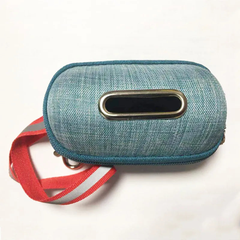 1/5pcs Canvas Dog Poop Bag Holder Outdoor Pet Waste Bag Dispenser with Carabiner Clip Animal Waste Collection Pouch