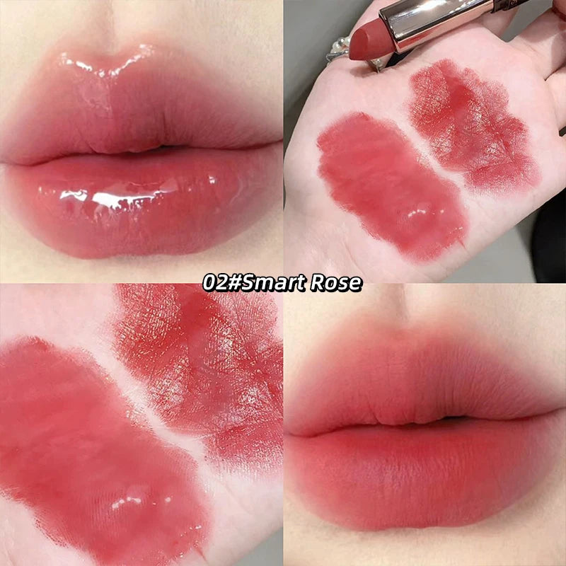 Gege Bear Double-ended Lipstick with Lip Oil for Moisturizing and Hydrating Layered Color-developing Long-lasting Lipstick