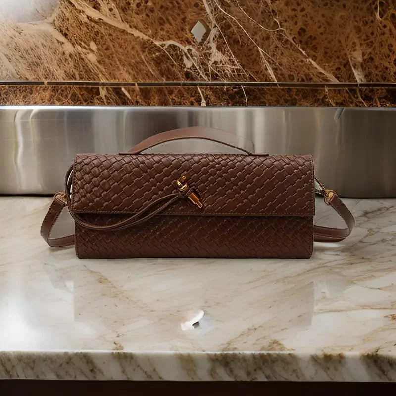 Designer Inspired Women's Elegant Handbag - Luxury Brand Leather Crossbody Tote With Shoulder Strap Option