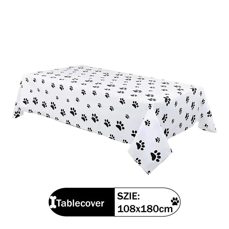 Paw Patrol Snow dog Everest Cartoon Animation Theme Birthday Party Decorations Disposable Sticker Balloon Paper Plates Supplies