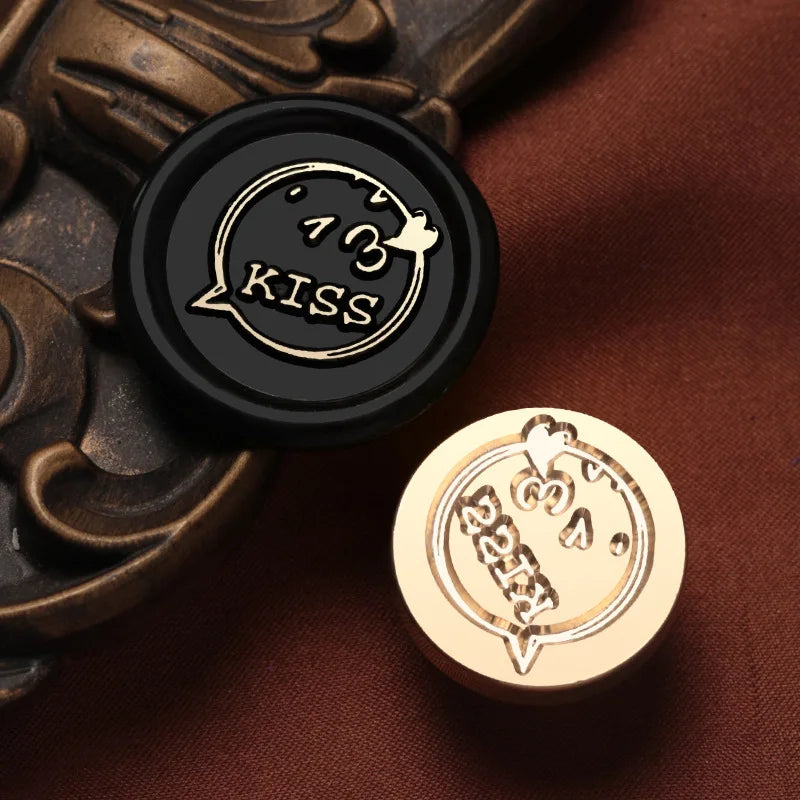 English Blessings Seal Head Wax Stamp Envelope Sealin Greeting Card Gifts Wedding Invitation,Thank You/Good Luck/Best Wishes