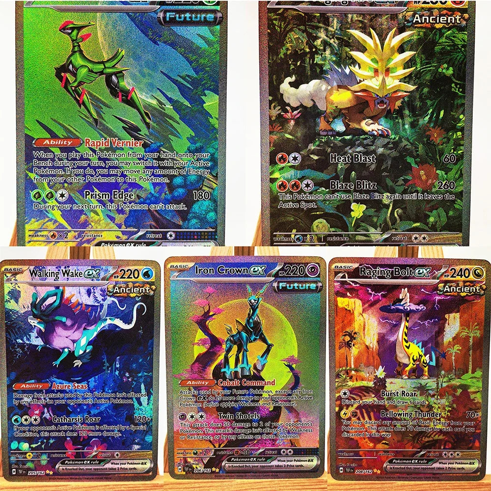 5pcs/set Iron Leaves Gouging Fire Ex Toys Hobbies Hobby Collectibles Game Collection Anime Cards