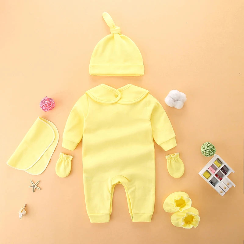 Set of clothes for newborn baby, pure cotton, full moon gift