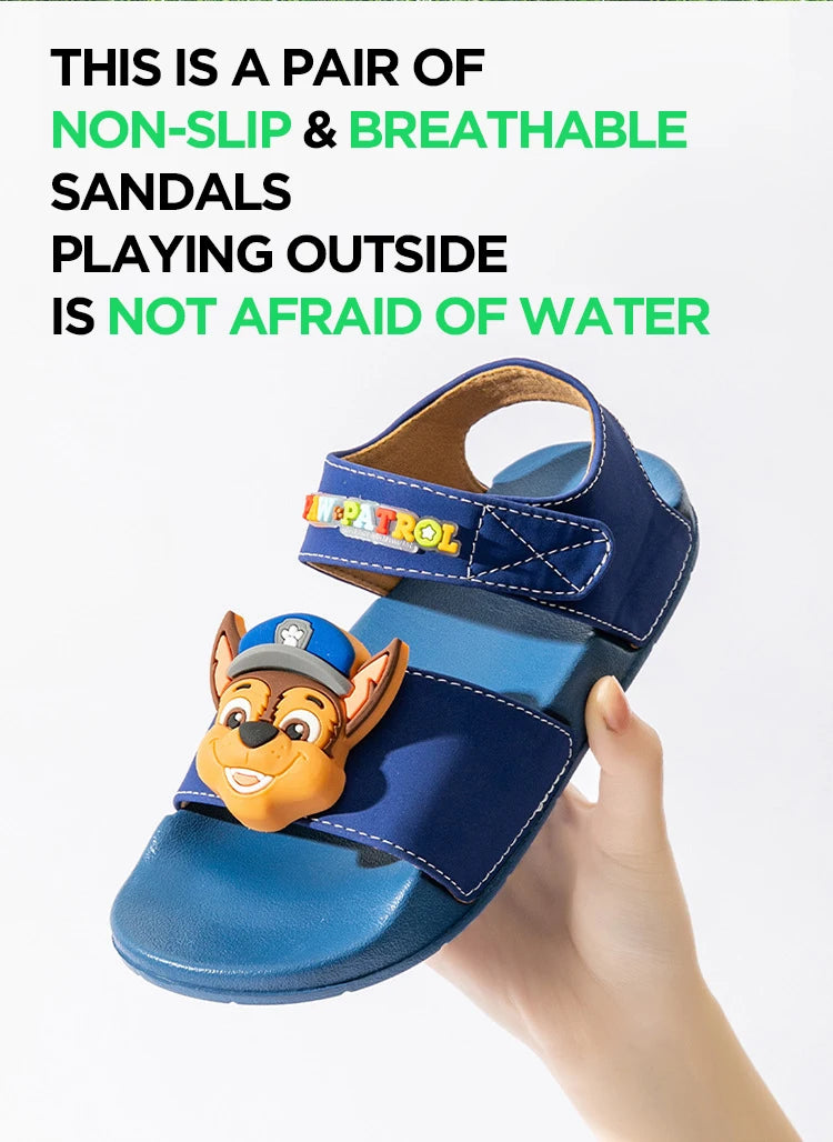 PAW PATROL Children's Sandals Outdoor Comfortable Non-slip Breathable Sandals Heel Strap Shoes for Boys And Girls