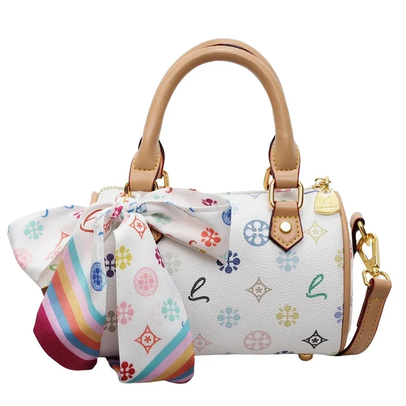 Stylish Simple Solid Color Crossbody Bag For Women With High-End Leather Design Trendy Letter Logo And Spacious Commuter