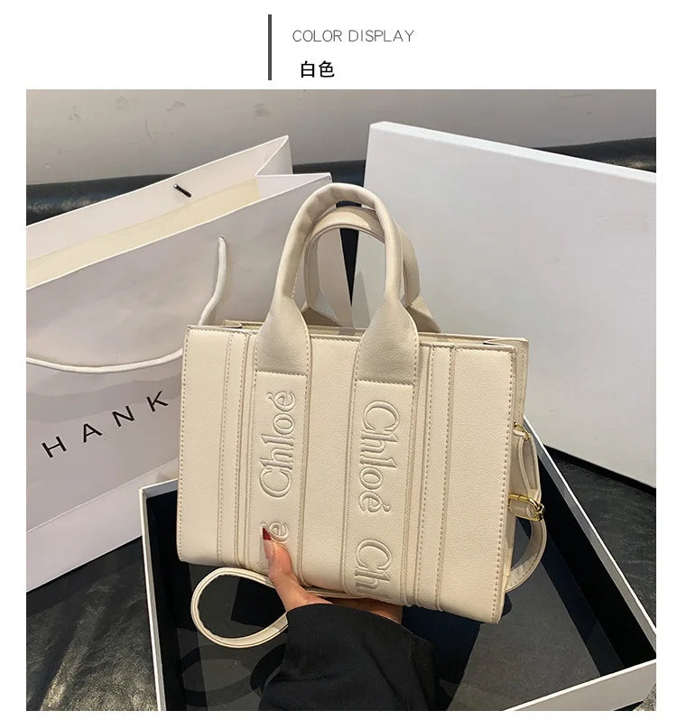 ‌2025 Fashion Embroidery Handbag - Adjustable Shoulder Tote, Crossbody Purse, Trendy & Practical, Perfect for Daily Outfits‌