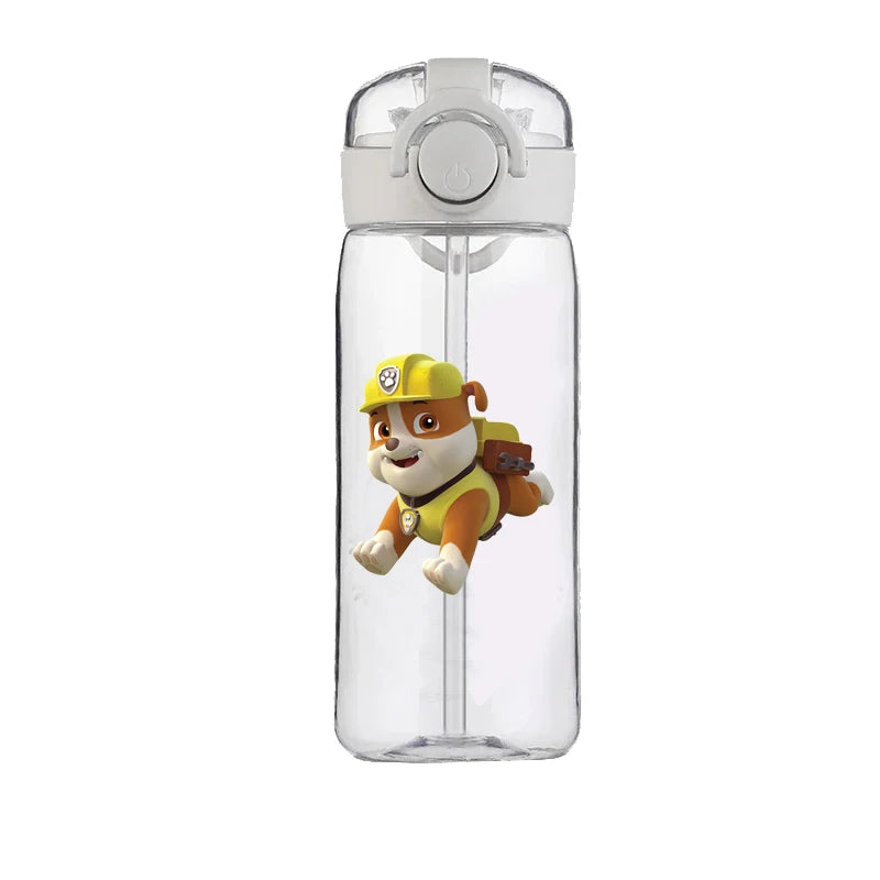 PAW Patrol Chase Cup Clear Brand High Quality Water Bottle Outdoor Sport Leak Proof Plastic School Water Bottle for Kids 400ML