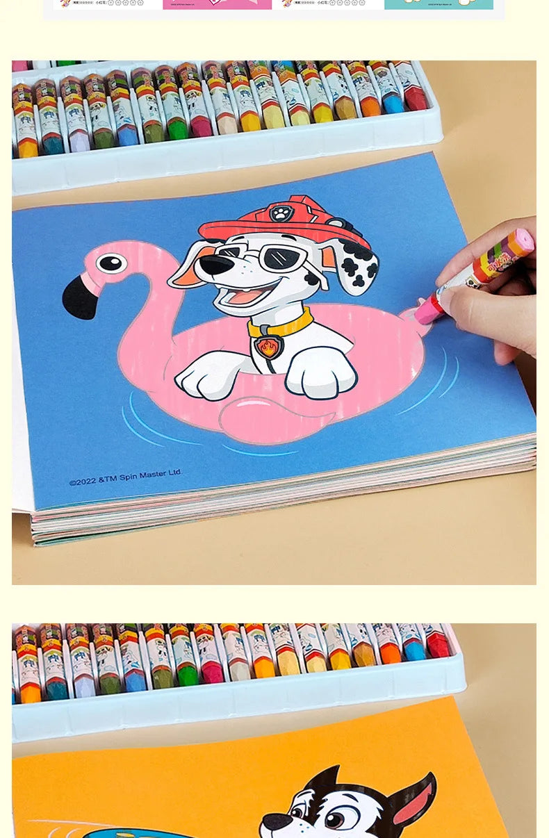 4 Books/set Paw Patrols Coloring Book Cartoon Dog Graffiti Painting Pictures Boy Girls Kill Time Toy Drawing Books Birthday Gift
