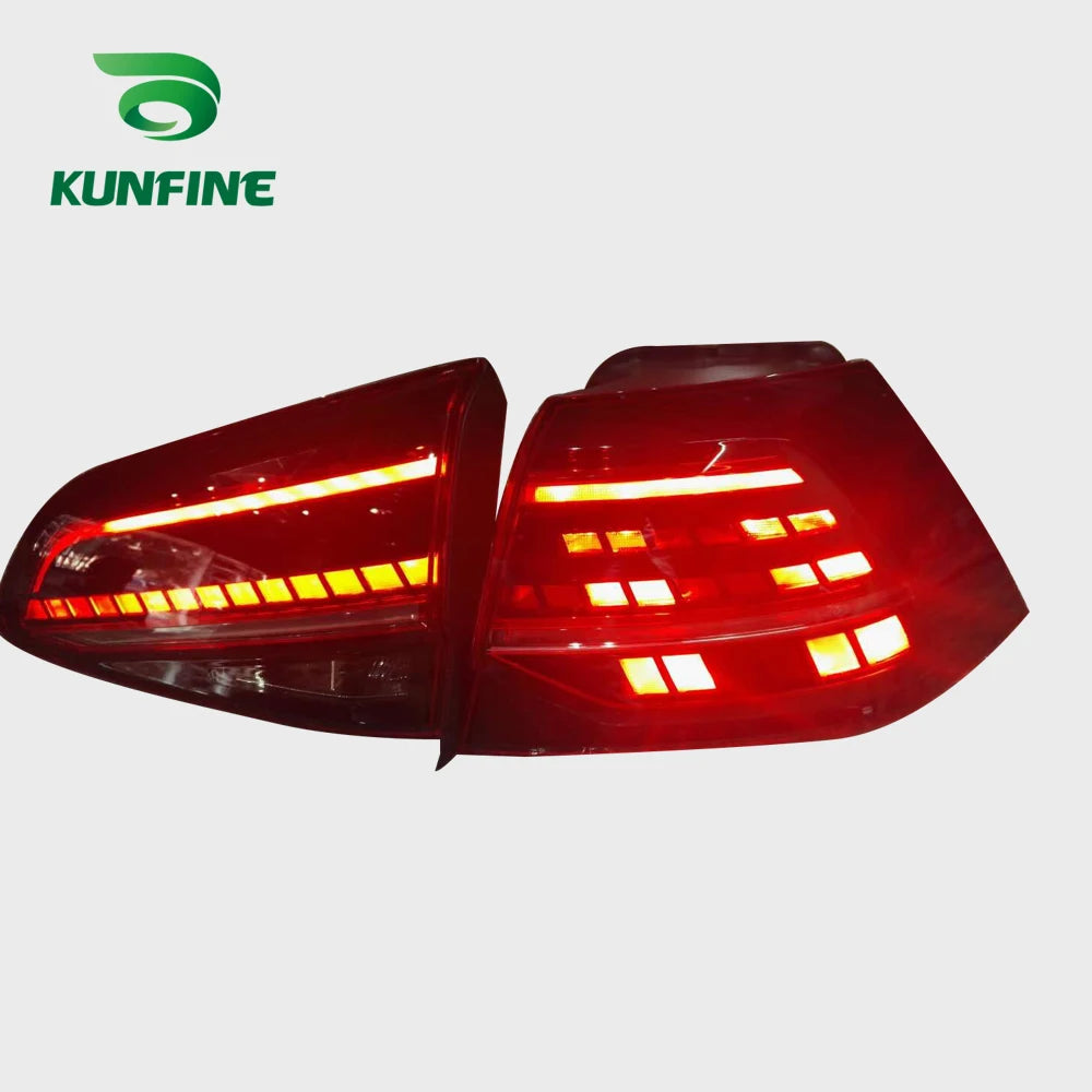 Pair Of Car Tail Light Assembly For Volkswagen VW Golf 7 mk7 Golf 7.5 mk7.5 2013 2014 - 2020 LED Brake Flowing Water Flicker