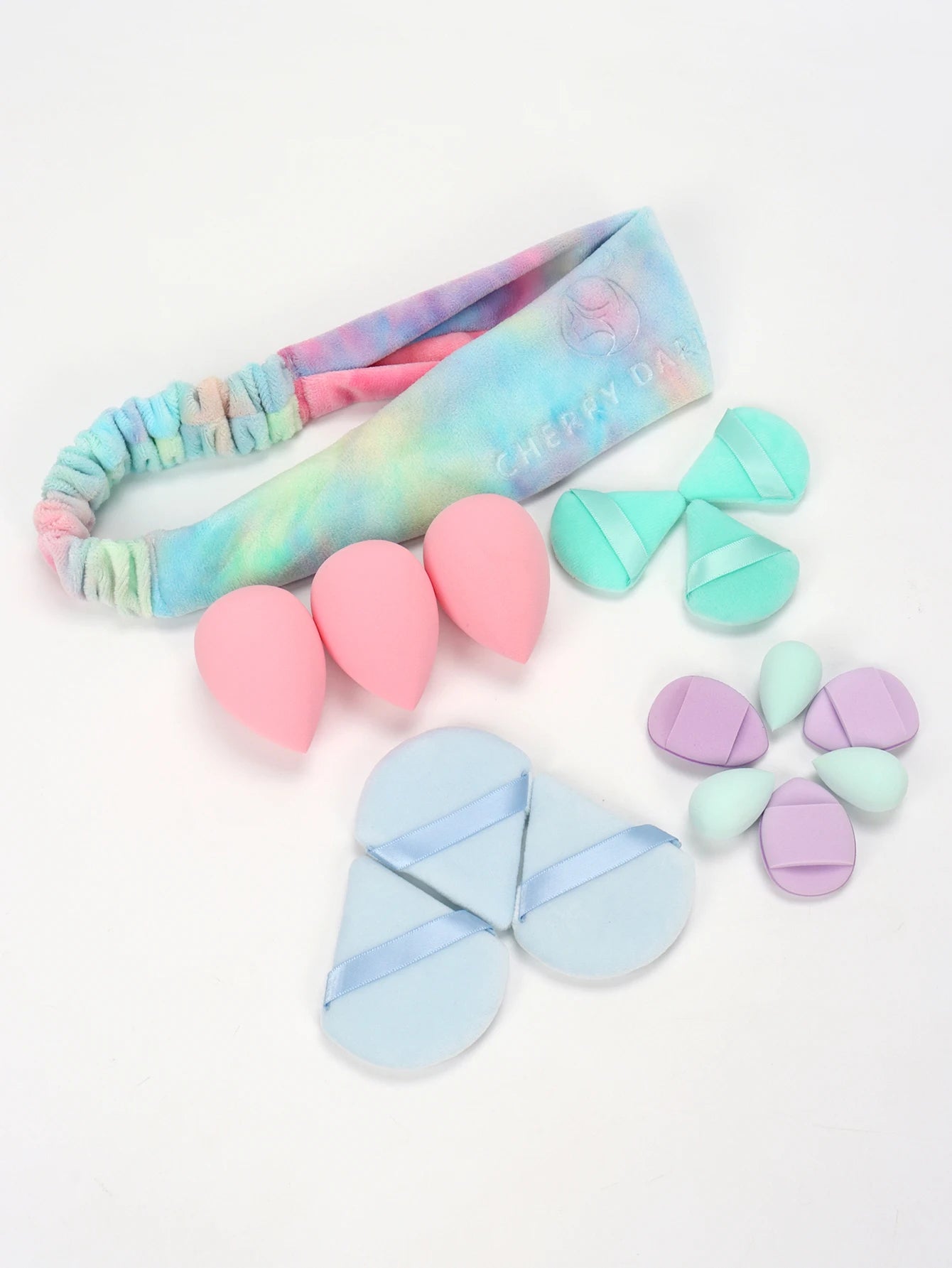 Casual Hairband 16-Piece Set, Face Wash, Facial Cleansing, Makeup Removal, Travel, Suitable for All Skin Types