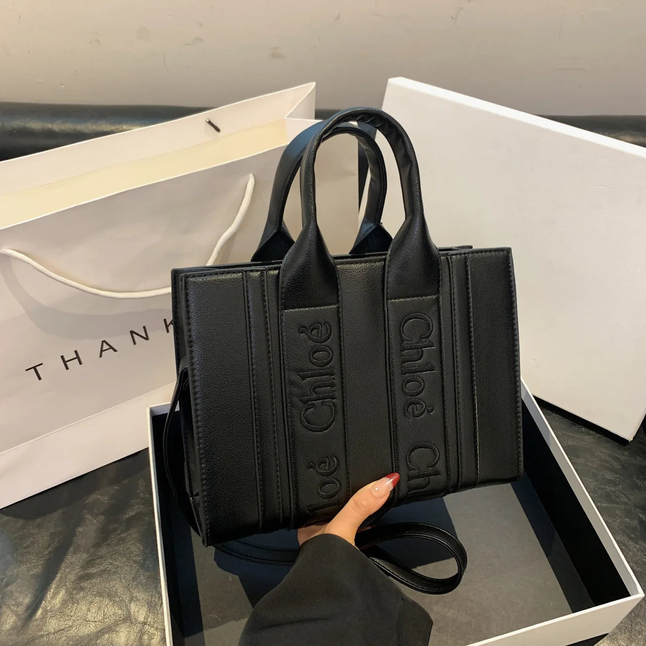 ‌2025 Fashion Embroidery Handbag - Adjustable Shoulder Tote, Crossbody Purse, Trendy & Practical, Perfect for Daily Outfits‌