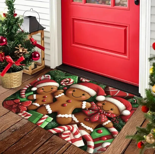 Christmas Gnome Pattern Door Mat Soft Carpet  Living Room Kitchen Bedroom Bathroom Laundry Room Christmas Christmas Home Decor