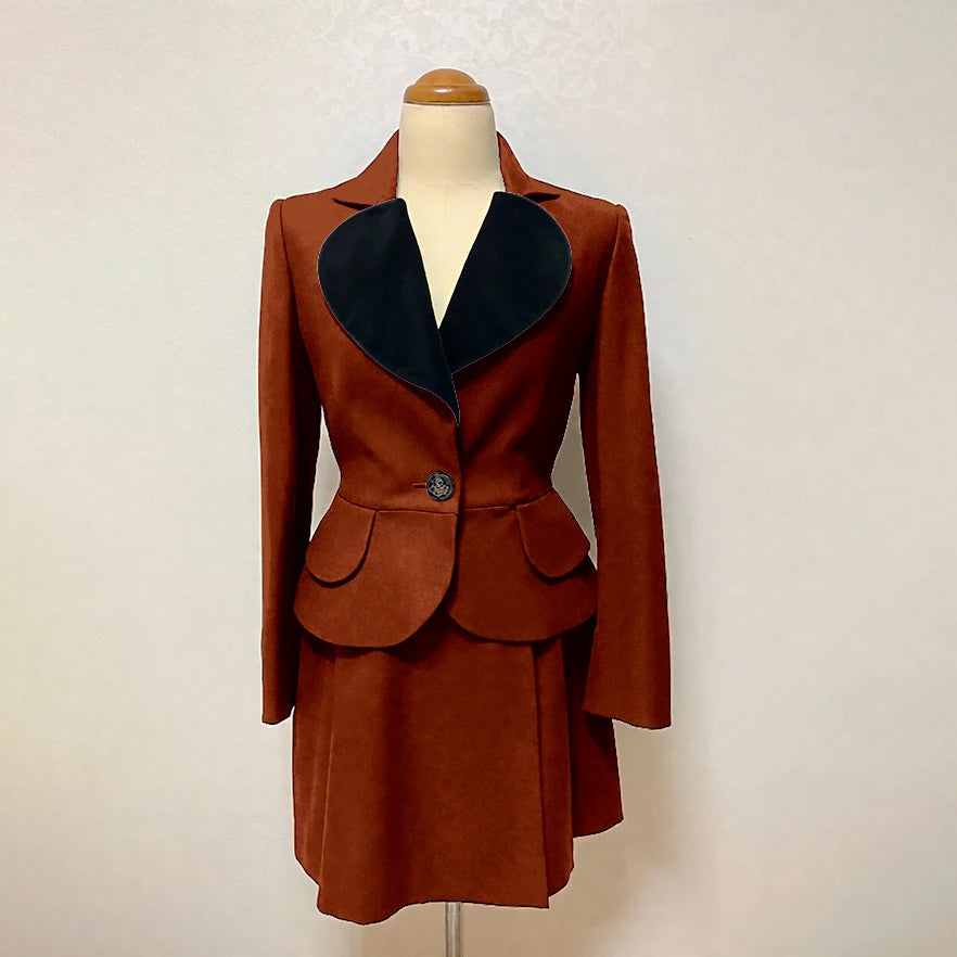 Costume 2 pièces personnalisé slim sweet