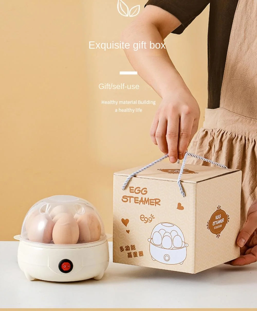 Mini Egg Boiler 1 or 2 Layers Electric Egg Cooker Automatic Power-Off Egg Steamer Kitchen Steamed Breakfast Cooking Appliances