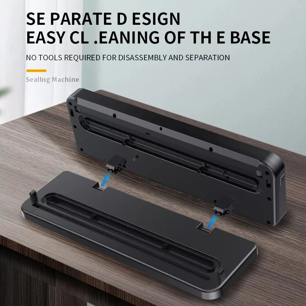 BRIEFNESS Electric Sealer Vacuum Machine Black Multifunctional Food Vacuum Sealer with Vacuum Bag Vacuum Packaging Machine