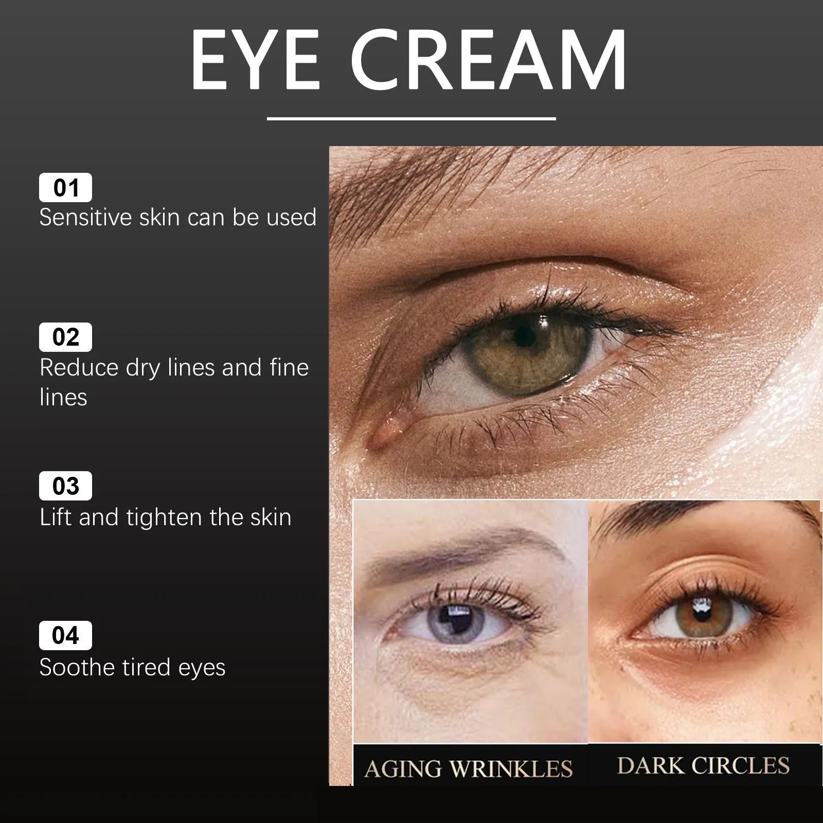 Eye Cream Removes Dark Circles Tightens The Eyes Lifting Firming And Removing Eye Bags Make Your Eyes More Lively