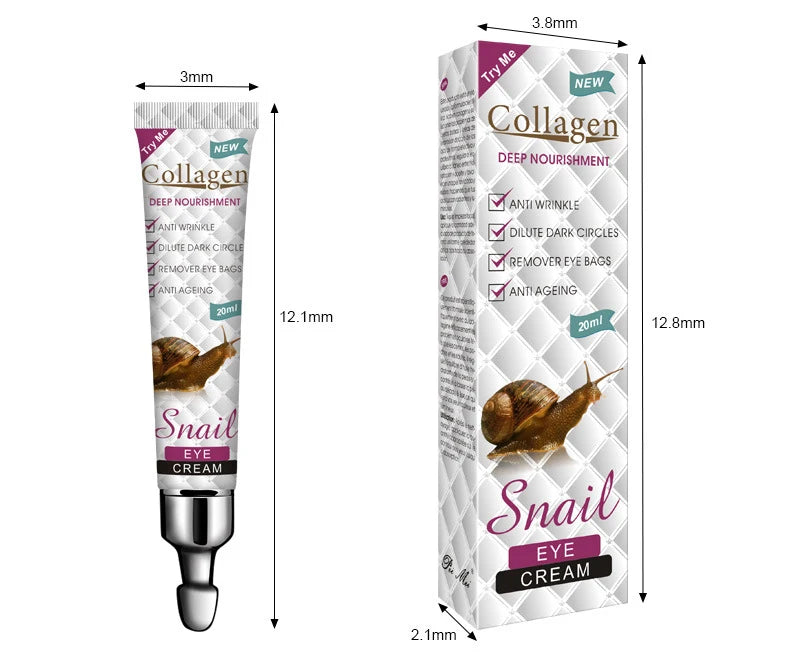 Snail Collagen Eye Cream Firming Moisturizing Anti Dark Circles Remove Eye Bags skincare Eyes Creams Skin Care for Eyes