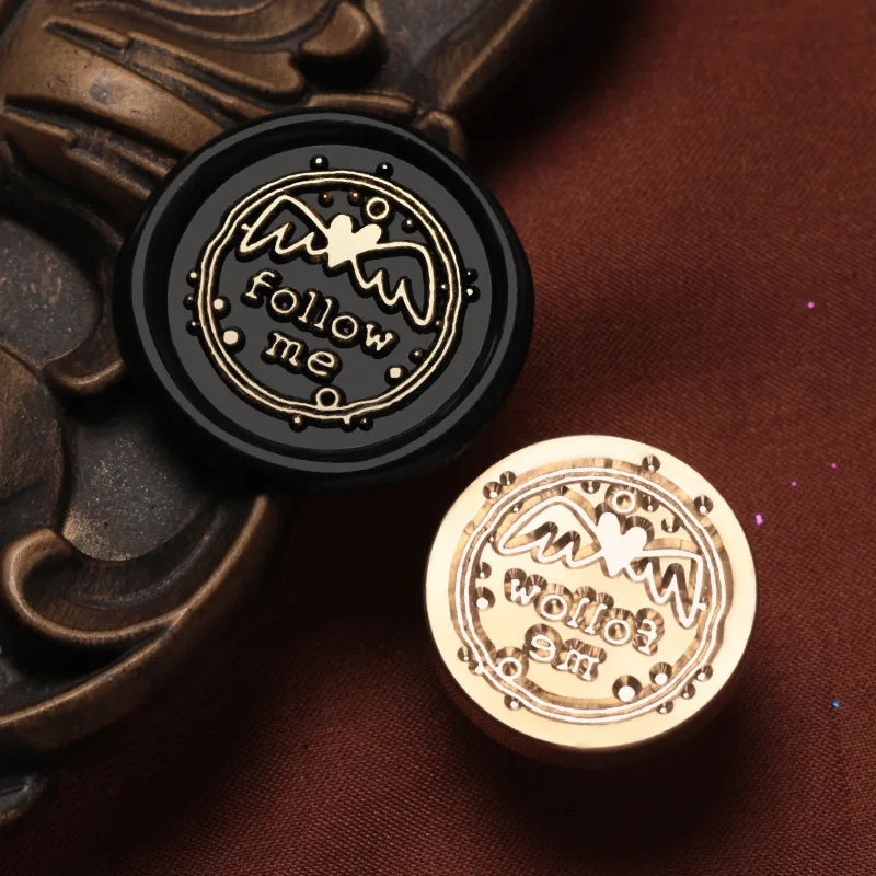 English Blessings Seal Head Wax Stamp Envelope Sealin Greeting Card Gifts Wedding Invitation,Thank You/Good Luck/Best Wishes