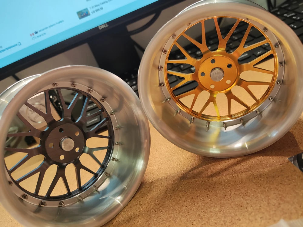 1/5 Car Model Metal Forged Assemble Refitting Wheel Hub  Creative Desktop Display  Personalized  Modification Toys Gift