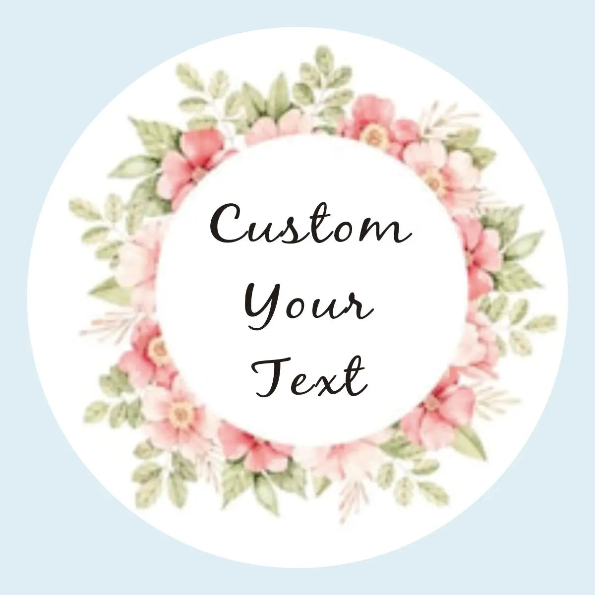 96 Pcs Personalized Round Circle Label Stickers Custom Name Date Thank You Stickers for Bridal Shower Party Favors