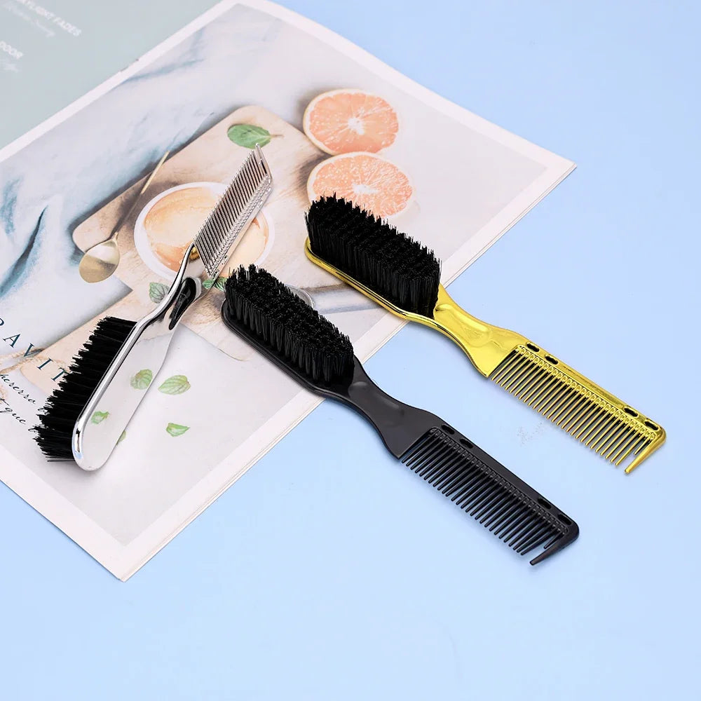 Peigne à barbe de barbier 2en1 8 couleurs