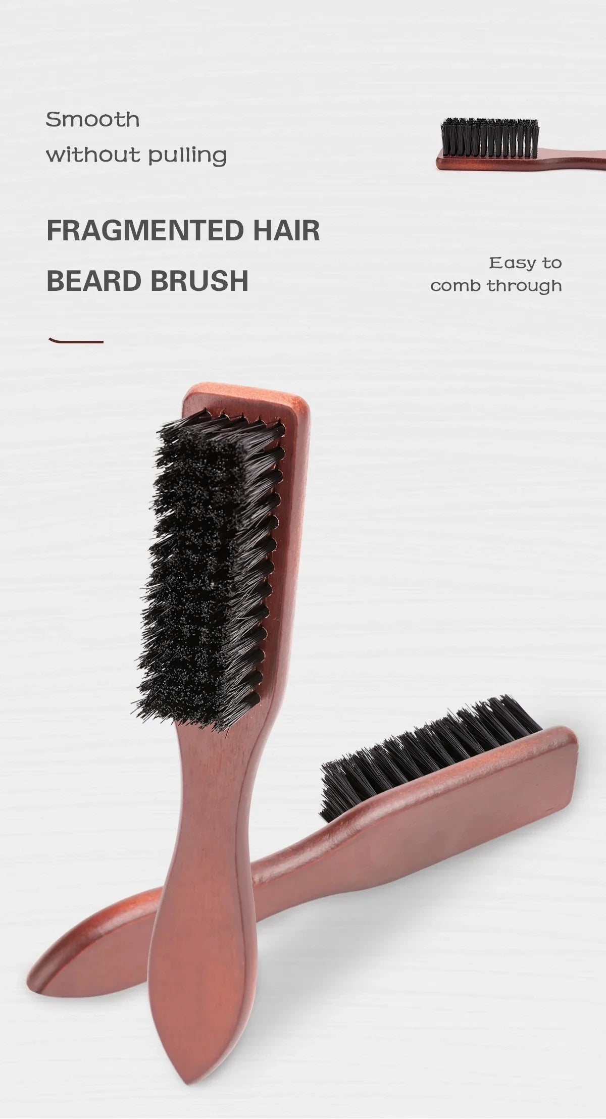 Brosse de nettoyage de barbe douce Outil de rasage de barbe pour hommes