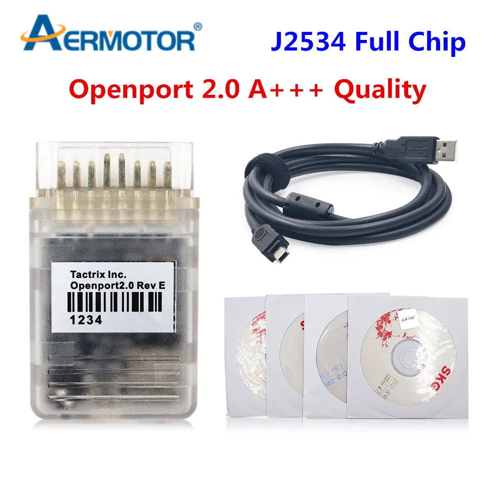 أداة ضبط رقاقة السيارة OBD2 عالية الجودة Tactrix Openport 2.0 ECU FLASH مفتوحة المنفذ 2.0 لسيارات B-enz المتعددة وماسح الأكواد J2534