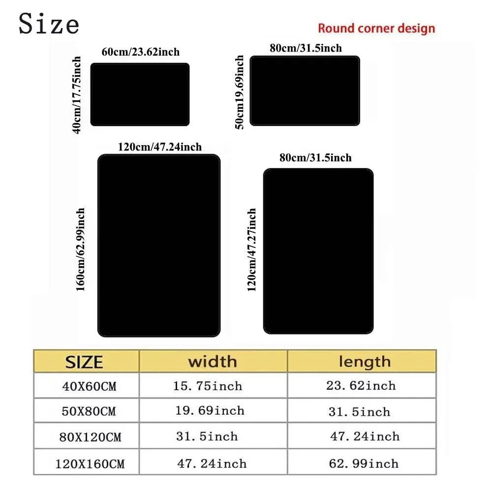 Timeless Black Brown Geometry Carpet for Living Room Decor Bedroom Bedside Soft Floor Mat Home Sofa Coffee Table Nonslip Rugs