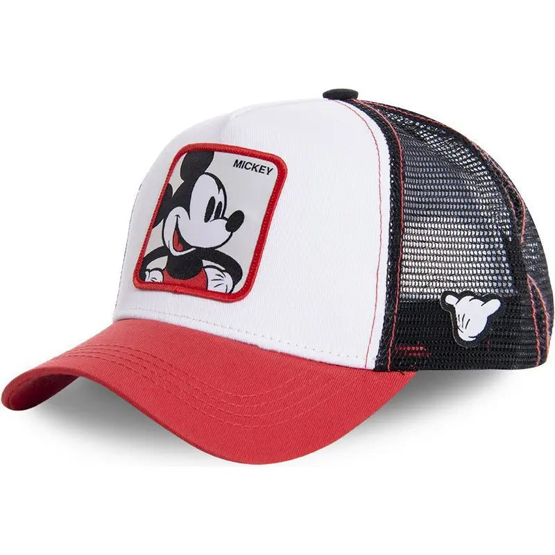 Cartoon Disney Mickey Goofy Sun Protection Baseball Casquette de baseball Kawaii Donald Duck Visière d'extérieur Chapeau de sport Chapeau de maille de camionneur réglable