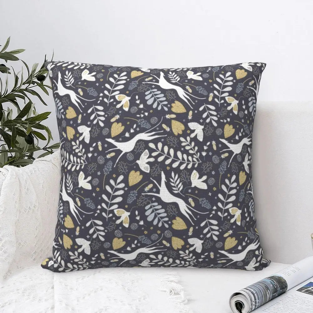 Custom Cute Whippet Greyhound Pillow Case Decor Home Hound Dog Luxury Cushion Cover Car Pillowcase