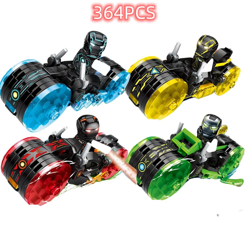 Disney Building Blocks Mini Model Figures Compatible Spiderman Iron Man Venom Captain Hawk Deadpool Technic Armor City Gift Toys